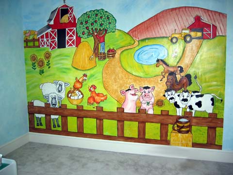 Farm Mural on wall